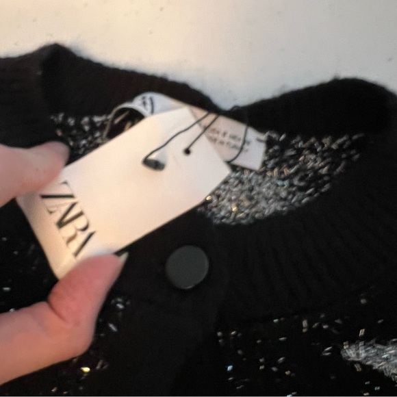 NWT Zara Space Long Sleeve Sweater Size Small - Picture 3 of 5